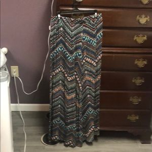 Patterned Maxi Skirt